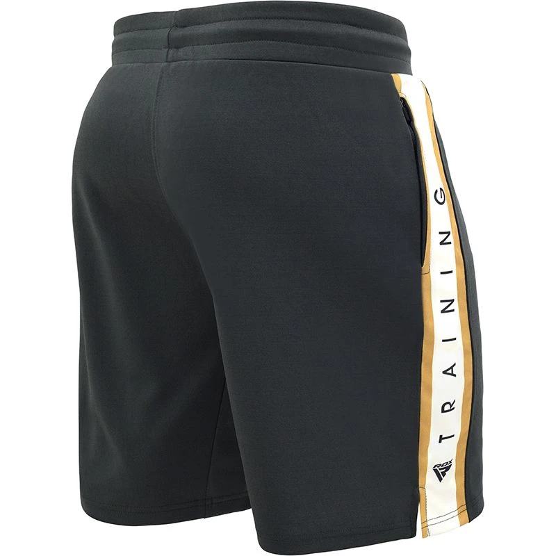 RDX SPORTS RDX T17 AURA MMA Training Shorts Pearl Black / White / Golden 4 RDX SPORTS RDX T17 AURA MMA Training Shorts Pearl Black / White / Golden - Image 2