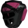 RDX SPORTS RDX T1 Women Full Face Protection Headgear Unbreakable Detachable Cage Guard Pink/Black -Rdx Sports t1 combox head guard pink 1 2