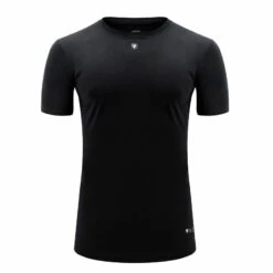 RDX SPORTS RDX T1 Black Short Sleeves Sweat-Wicking Workout Gym T-Shirt -Rdx Sports t1 short sleeve t shirt black 3
