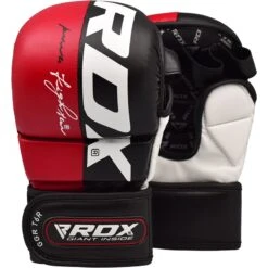 RDX SPORTS RDX T6 MMA Sparring Gloves 7oz -Rdx Sports t6 mma grappling gloves red 4 4 1 4 1