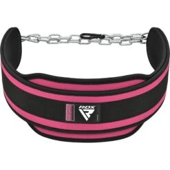 RDX SPORTS RDX T7 Weight Training Dipping Belt With Chain 25 RDX SPORTS RDX T7 Weight Training Dipping Belt With Chain -Rdx Sports t7 weight training dipping belt with chain pink 3 1