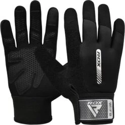 RDX SPORTS RDX W1 Full Finger Gym Gloves -Rdx Sports w1 black full gym gloves 1 3