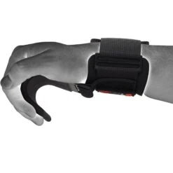 RDX SPORTS RDX W5 Non-Slip Heavy Duty Hook Straps For Bodybuilding & Powerlifting Black -Rdx Sports w5 weight lifting hook straps 2