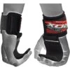 RDX SPORTS RDX W5 Non-Slip Heavy Duty Hook Straps For Bodybuilding & Powerlifting Black -Rdx Sports w5 weight lifting hook straps 5