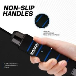 RDX SPORTS RDX W1 Jump Rope With Foam Handles -Rdx Sports weighted skipping rope with foam handles for fitness blue 3 2
