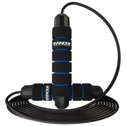 RDX SPORTS RDX W1 Jump Rope With Foam Handles -Rdx Sports weighted skipping rope with foam handles for fitness blue 5 1