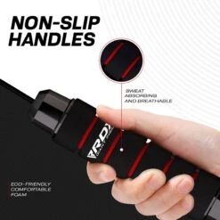 RDX SPORTS RDX W1 Jump Rope With Foam Handles -Rdx Sports weighted skipping rope with foam handles for fitness red 7 2