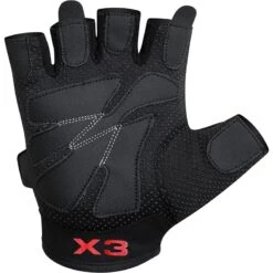 RDX SPORTS RDX S2 Half Finger Padded Bodybuilding Workout Gym Gloves -Rdx Sports x3 gym gloves